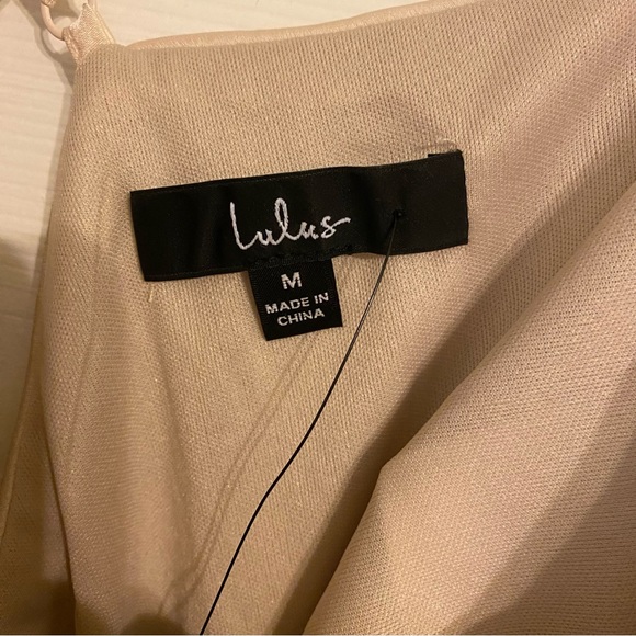 COPY - NWT Lulus Catch a Spark White and Beige Sequin Romper - Picture 3 of 7